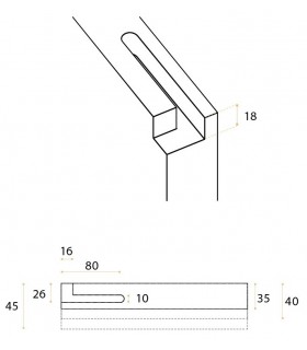 Kit pivot pour porte simple action en bois maxi 40 kg