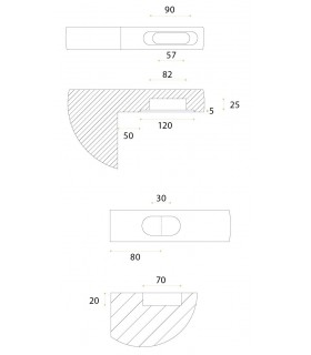 Kit pivot pour porte double action en bois maxi 100 kg
