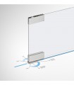 Kit penture pour porte double action en verre poids maxi 100 kg Kit penture pour porte double action en verre poids maxi 100 kg