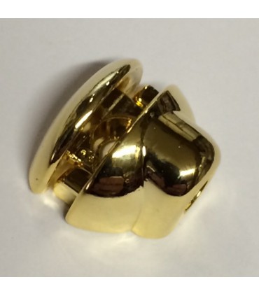 Taquet en métal doré pour étagère en verre