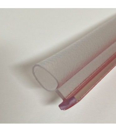 Joint d'étanchéité à coller sur le chant bas de la porte en verre