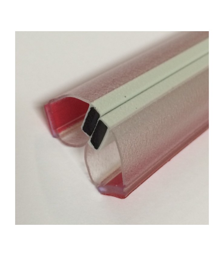 STEIGNER 201cm Kit 2 Joints De Douche Magnétiques, Joints D'étanchéité Aimantés PVC, Vitre En Verre 3,5/4/5mm - Angle 180° - UKM03 - Bricolage