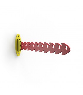 Patère multiple rabattable ROUGE