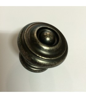 Poignée bouton de meuble finition étain rustique Poignée bouton de meuble finition étain rustique