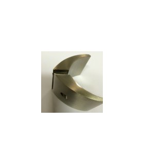 Paire de poignée bouton courbe série 2030 nickel satiné Paire de poignée bouton courbe série 2030 nickel satiné