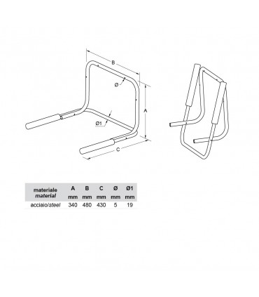 Crochet porte vélo rabattable