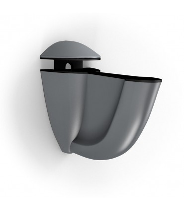 Support d'étagère Luna argent mat