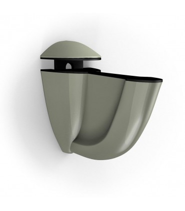 Support d'étagère Luna nickel satiné