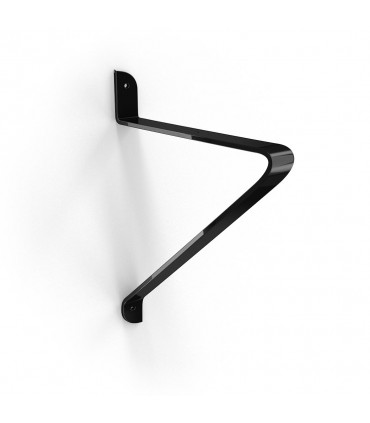 Support pour étagère bois Bellucci noir