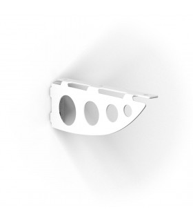 Support pour étagère bois Serenissima blanc gaufré