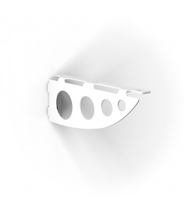 Support pour étagère bois Serenissima blanc gaufré