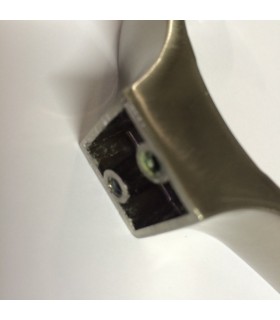 Patère en zamack double crochet hauteur 140 mm