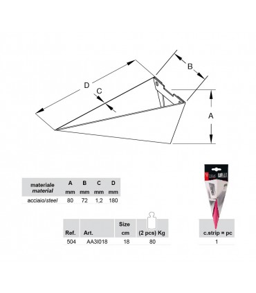 Support d'étagère Vogue pour étagère en bois design Bolis Italia 