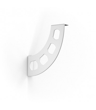 Support pour étagère en bois Boomerang blanc