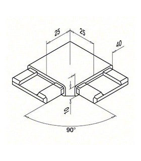 Raccord 90° technique