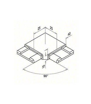 Raccord 90° technique