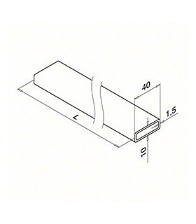tube inox de 40 x 15 mm technique