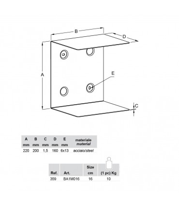 Etagère minimaliste pour livres série C.Book technique