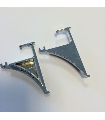 Lot de deux bouchons chromés