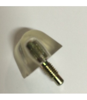 Taquet pour étagère en verre sur tige filetée M4