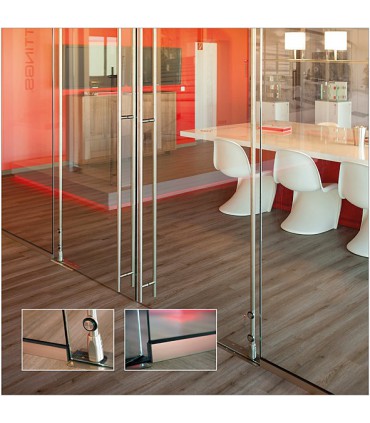 Joint à lévre pour verre d'épaisseur 8 à 10.76 mm