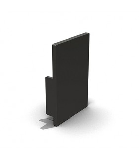 Embout pvc noir pour profil aluminium hauteur 30 ou 40 mm