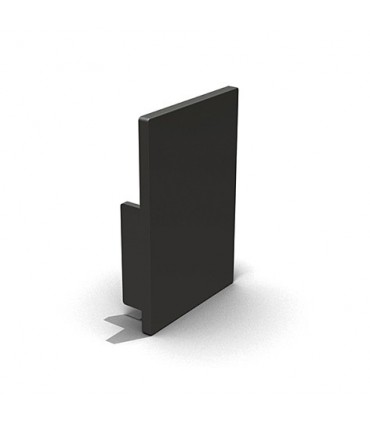 Embout pvc noir pour profil aluminium hauteur 30 ou 40 mm