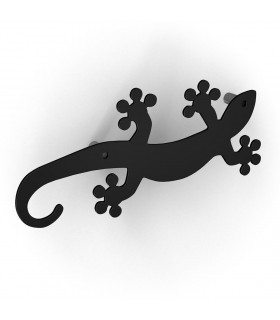 Patère design série Geko noir by Bolis Italia