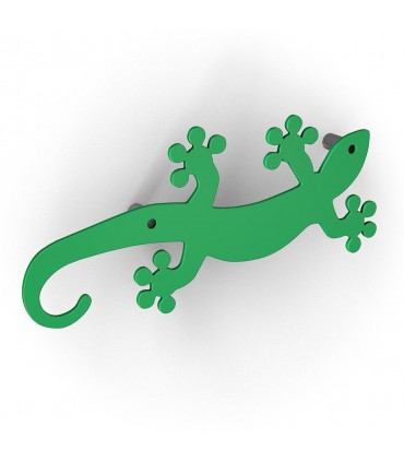 Patère design série Geko vert by Bolis Italia