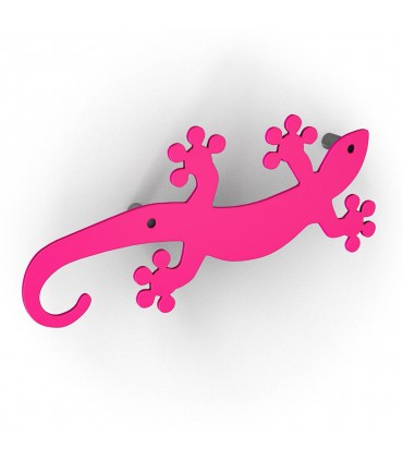 Patère design série Geko fuchsia by Bolis Italia