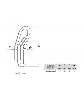 Patère design série Clip by Bolis Italia