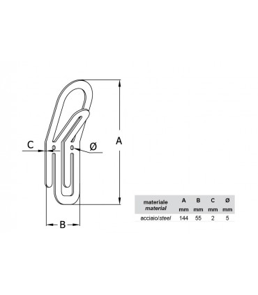 Patère design série Clip by Bolis Italia
