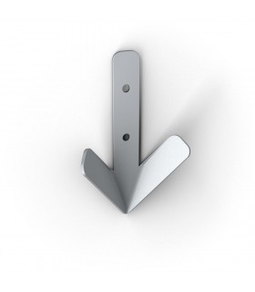 Patère design série Robin Hood argent by Bolis Italia