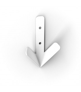 Patère design série Robin Hood blanc by Bolis Italia